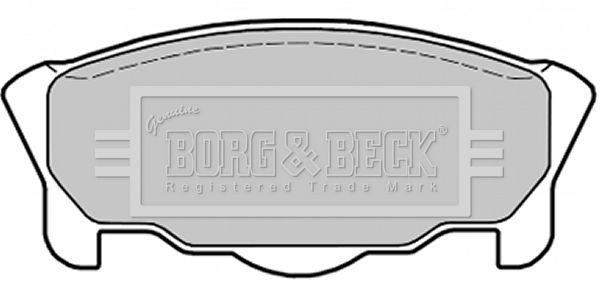 BORG & BECK Комплект тормозных колодок, дисковый тормоз BBP1431